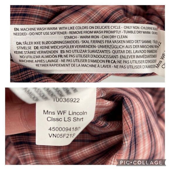 Ariat Wrinkle Free Lincoln Classic Long Sleeve Plaid Shirt 3XL - Picture 9 of 9